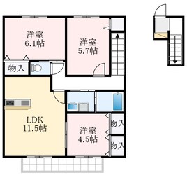 パナコート田園の物件間取画像